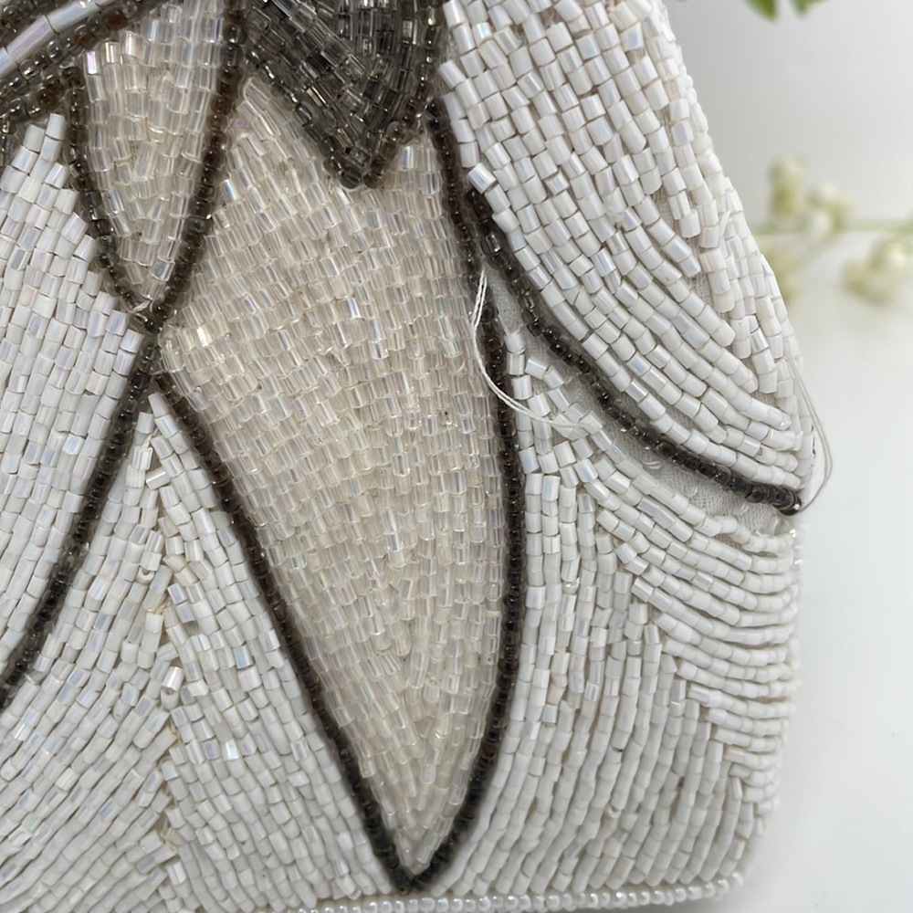 Rare Hand Breaded Vintage Clutch Bag Purse Read - Picture 16 of 16